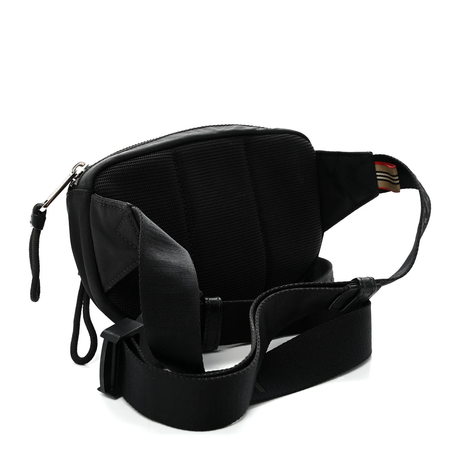 Econyl Logo Print Small Cannon Bum Bag Black