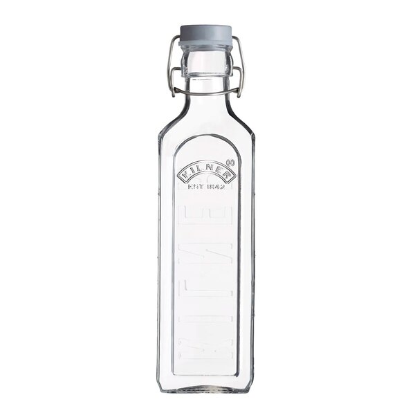 Patentflaske firkantet 0,6L klar