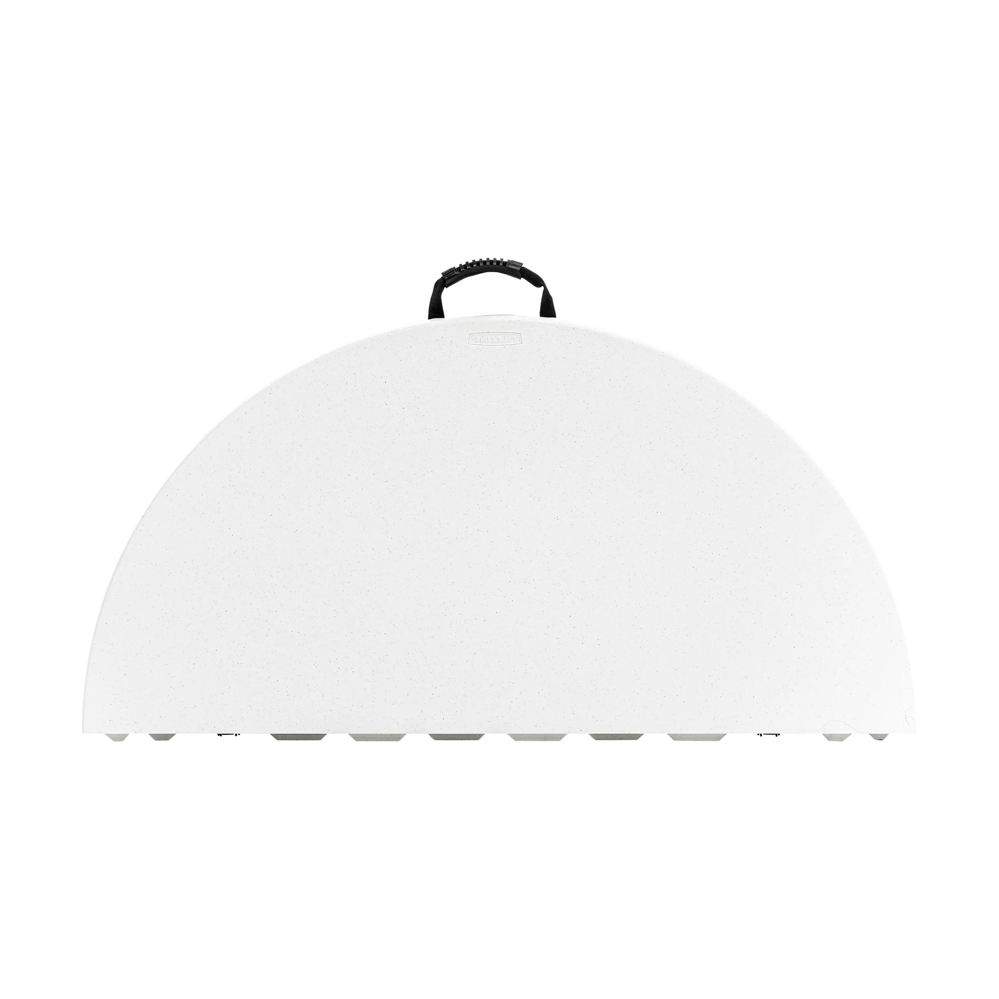 48 inch Round Fold-in-Half Table, Indoor/Outdoor Essential, White Granite (280064)(White Granite) - Image 4