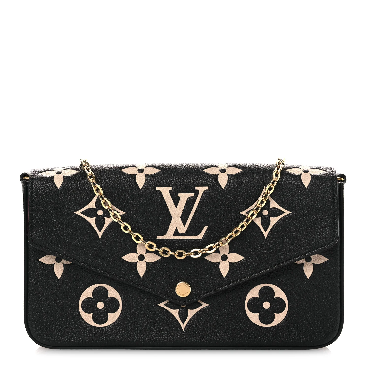Empreinte Monogram Giant Felicie Pochette Black Beige