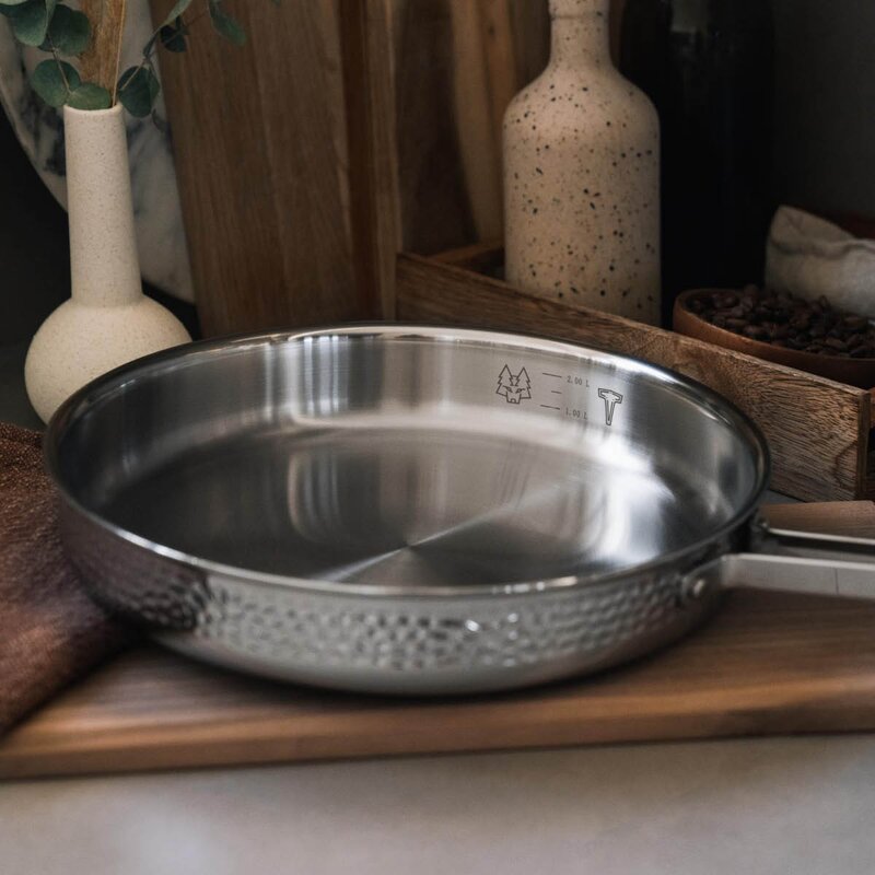 Kroma traktørpanne M1k 28 cm stål