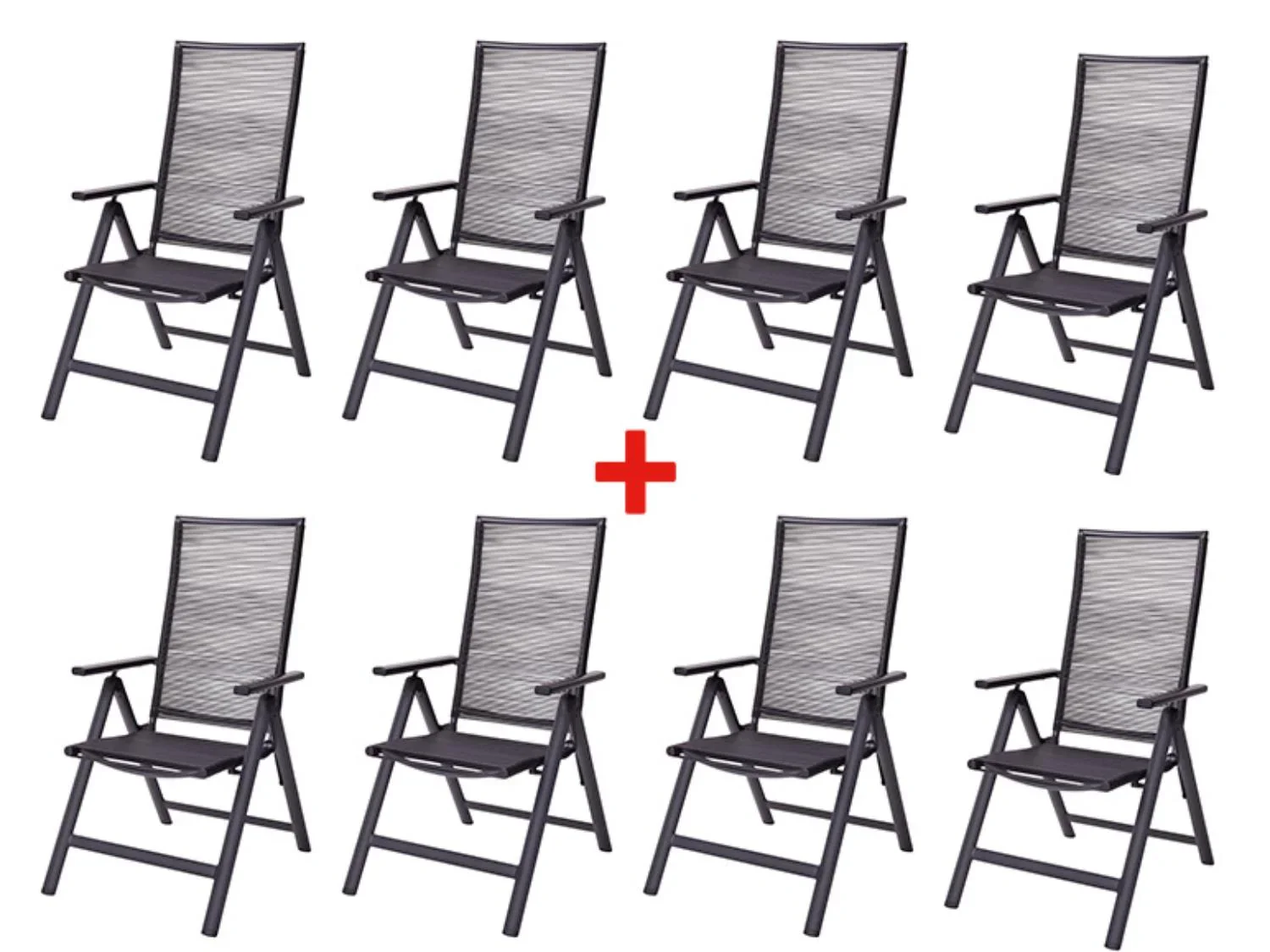 LIVARNO home Lot de 8 chaises hautes MIAMI