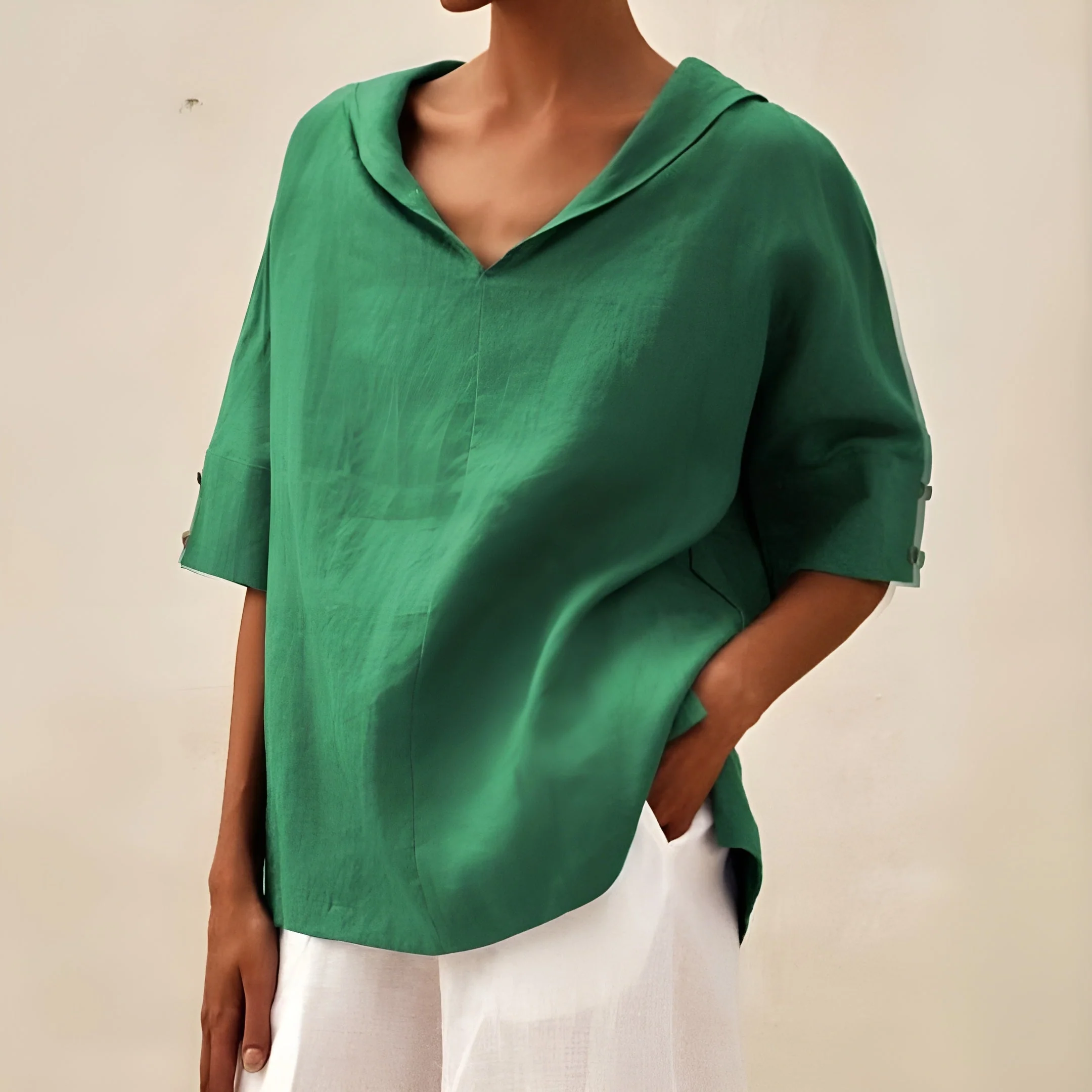 Lyndzi - Blouse Légère Élégante