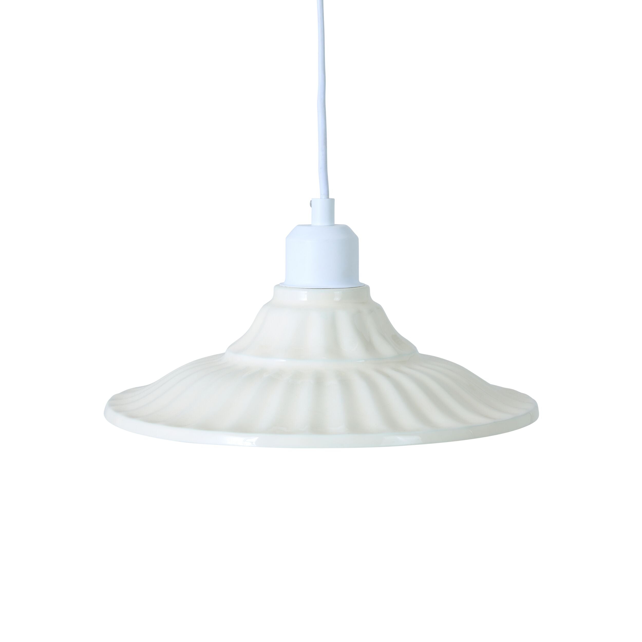 Rico Metal Pandant Off White 26cm - SHADE ONLY