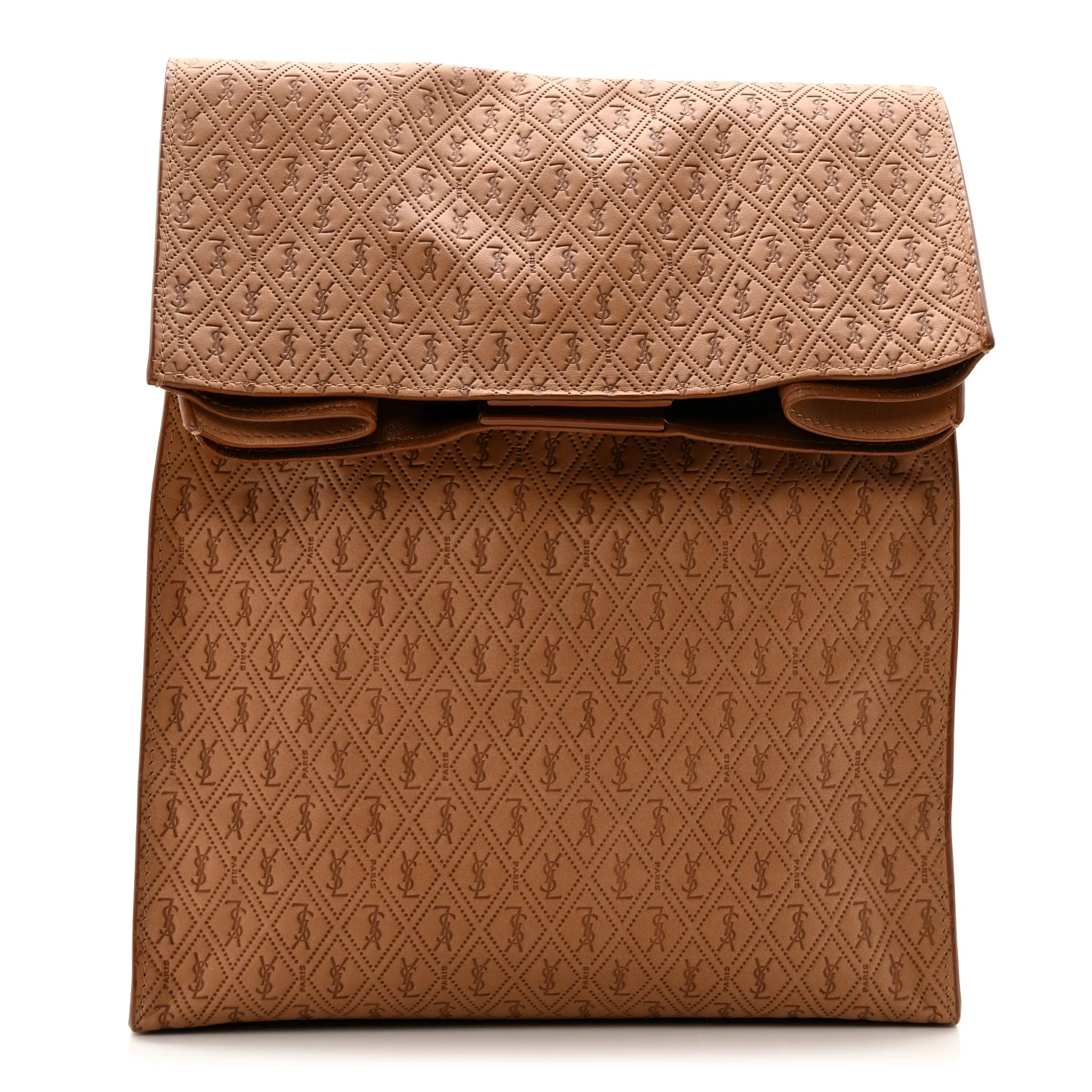 Calfskin Monogram Deli Paper Bag Vintage Beige