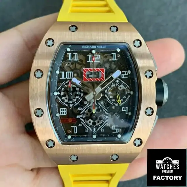 Richard Mille RM011 KV Factory Rubber Strap