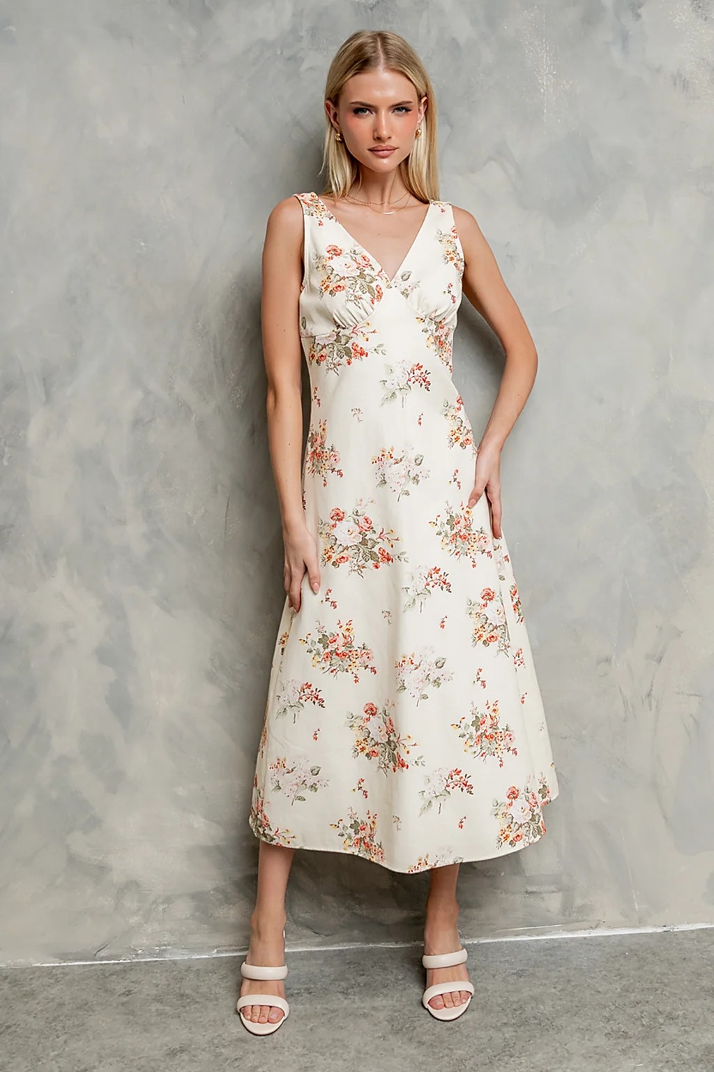 Jaylen Floral Midi Dress