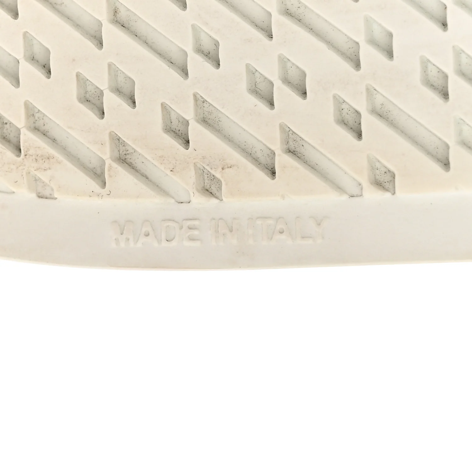 Calfskin Perforated Mosaic Day Sneakers 37.5 White