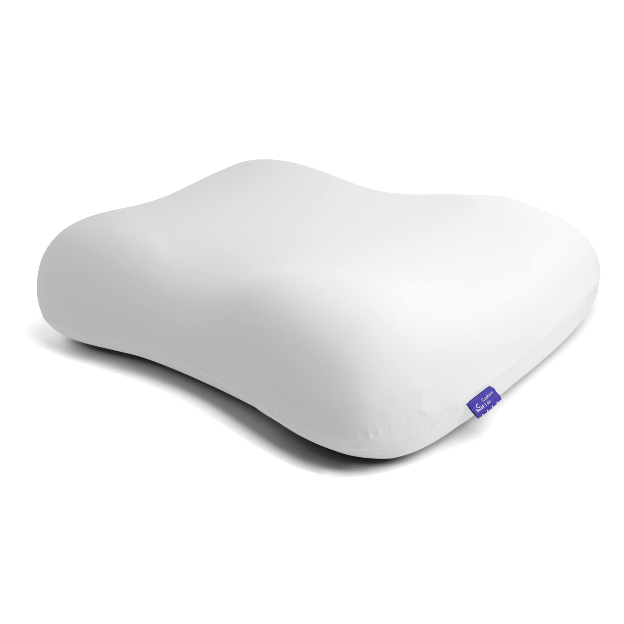 Cushion Lab Deep Sleep Pillow, Patented Ergonomic Contour Design for Side & Back