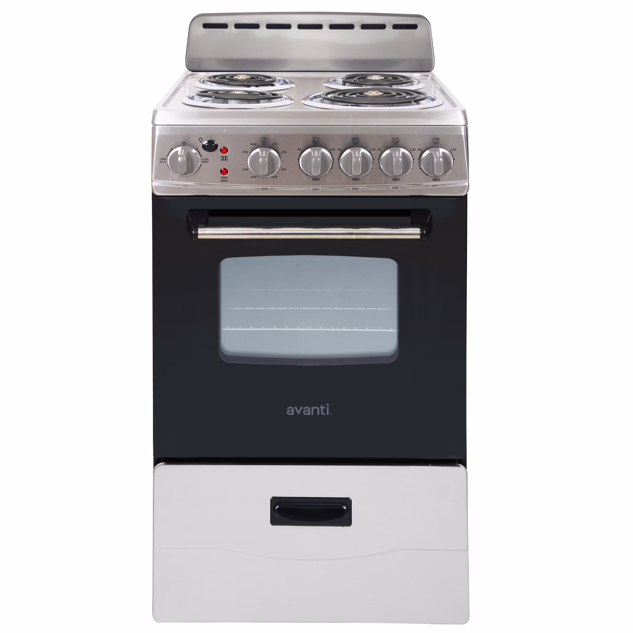 20" Electric Range Oven with Framed Glass Door, in Stainless Steel (ERU200P3S)(2.1 cu. ft./White)