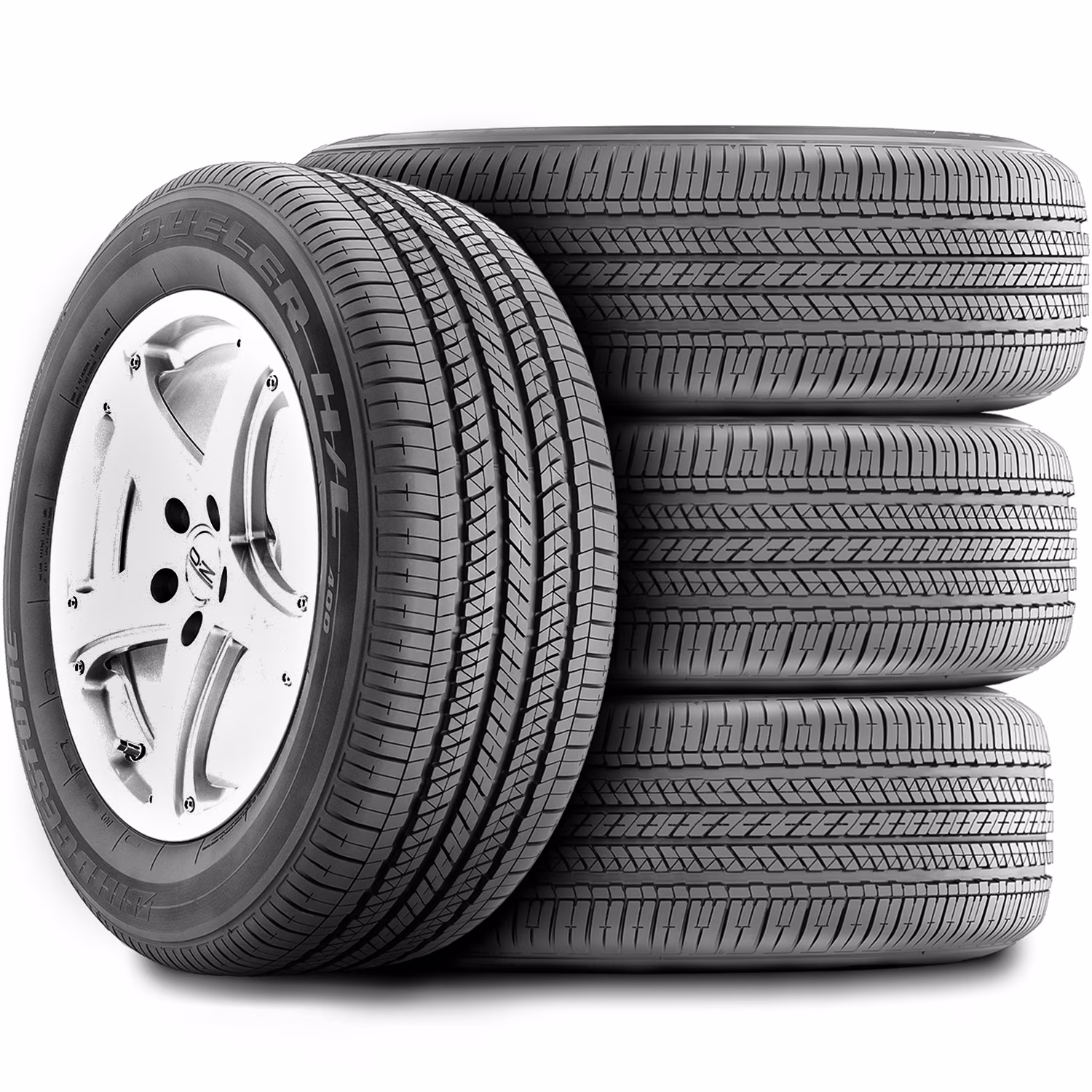 Set of 4 Bridgestone Dueler H/L 400 255/55R18 109H XL a/S All-Season Tires