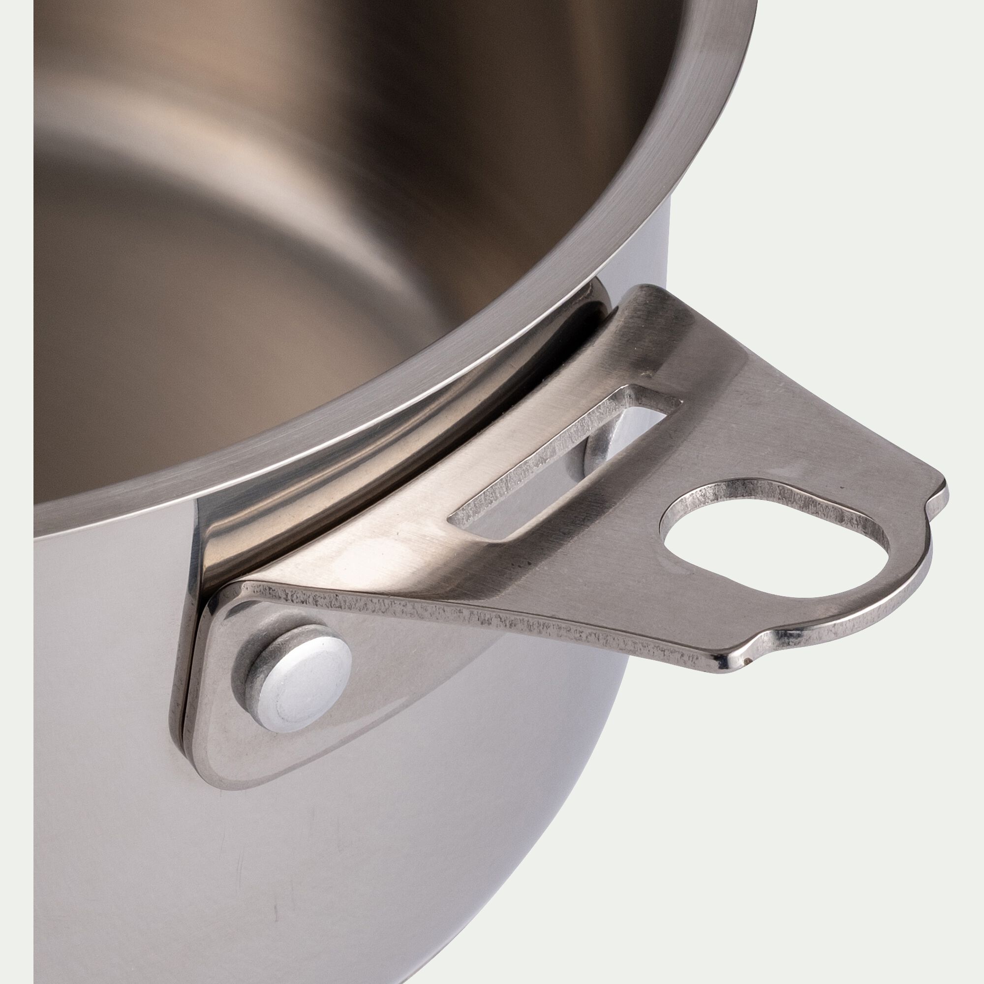 ECTOR - Casserole en inox D18cm - gris métallisé