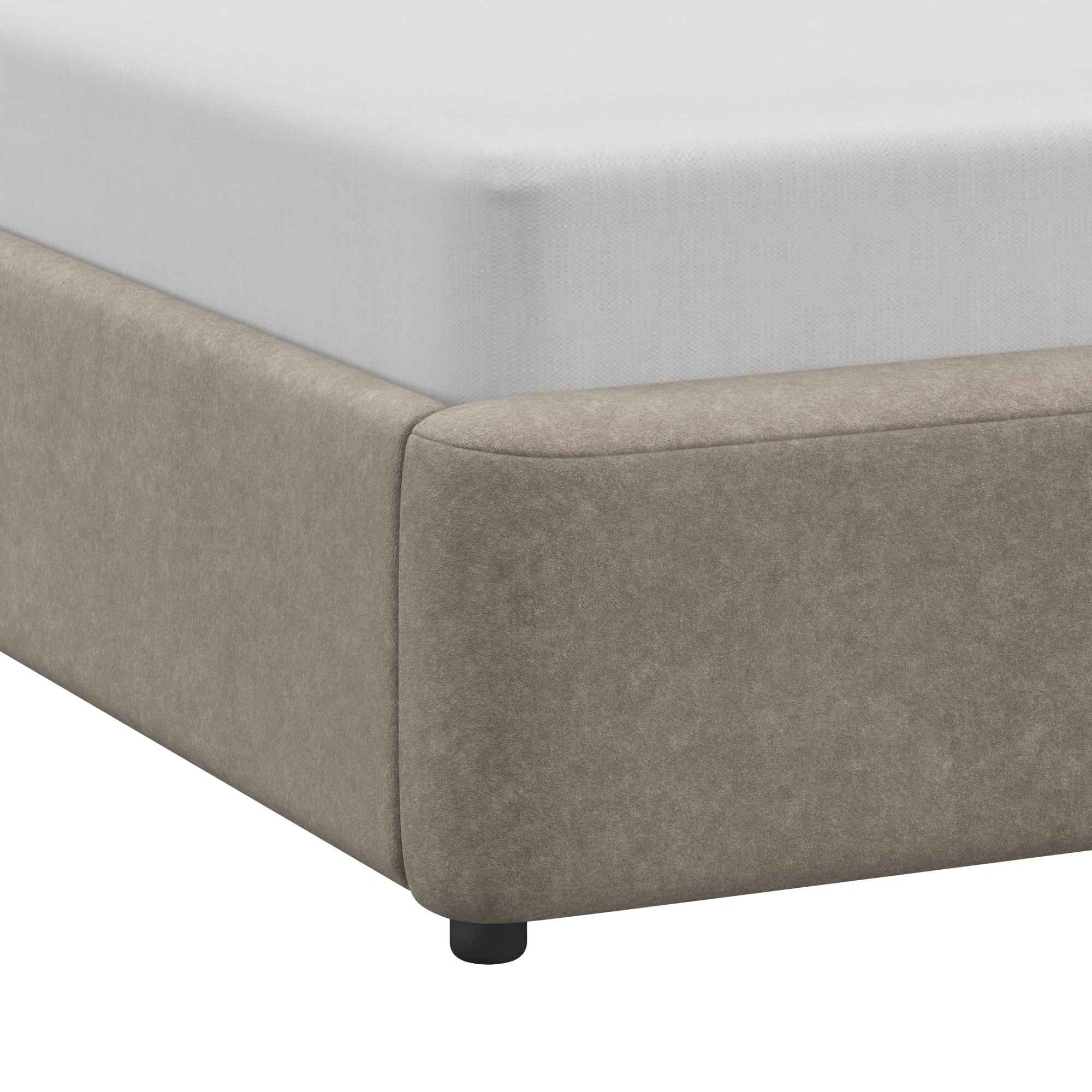 Better Homes & Gardens Juliet King Boucle Platform Bed, Ivory