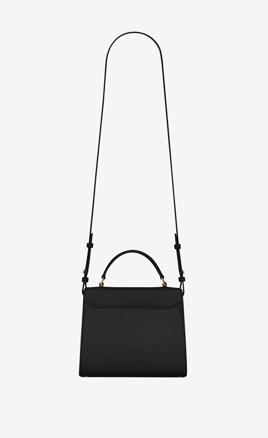 Y Cassandra Mini Top Handle Bag in Box Leather