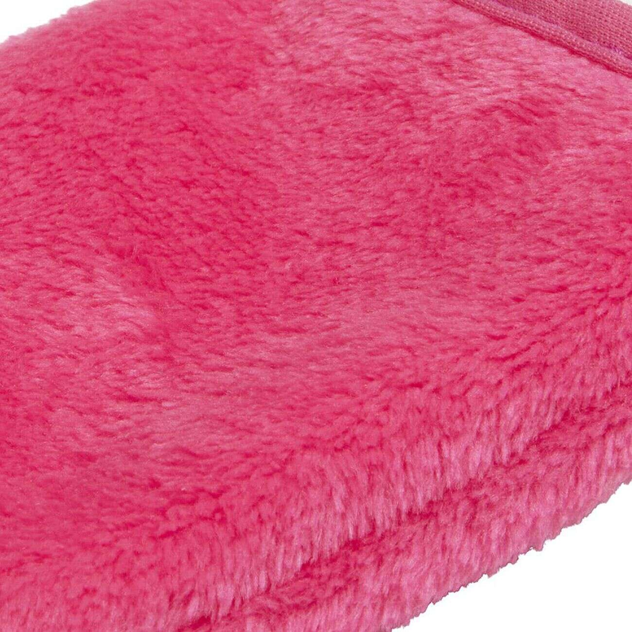 Gant démaquillant fuchsia en coton x2