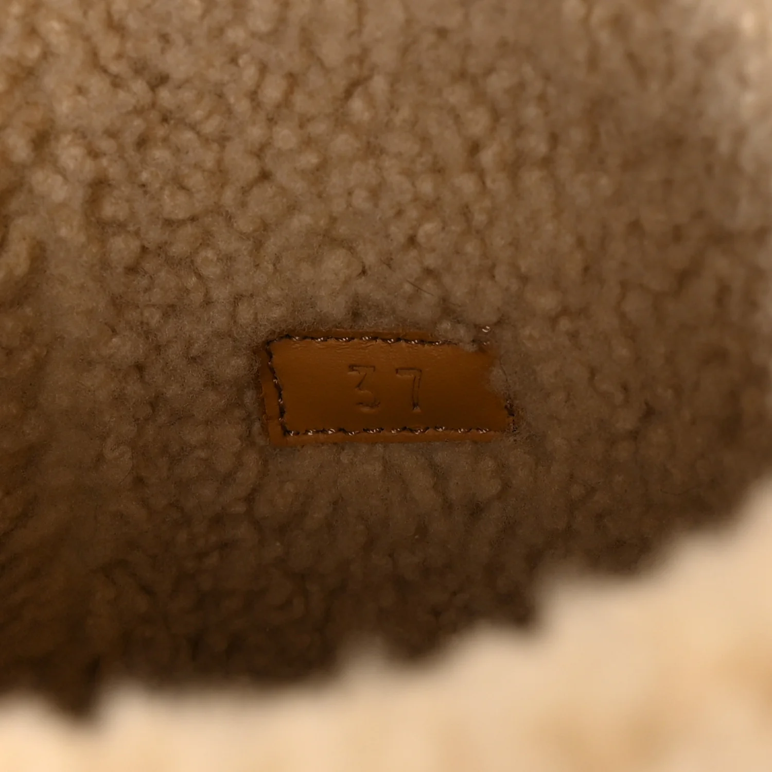 Covered Wool Monogram Textured Dollar Calfskin Shearling Horsebit Snow Boots 37 Underwood Blue Hazel Brown