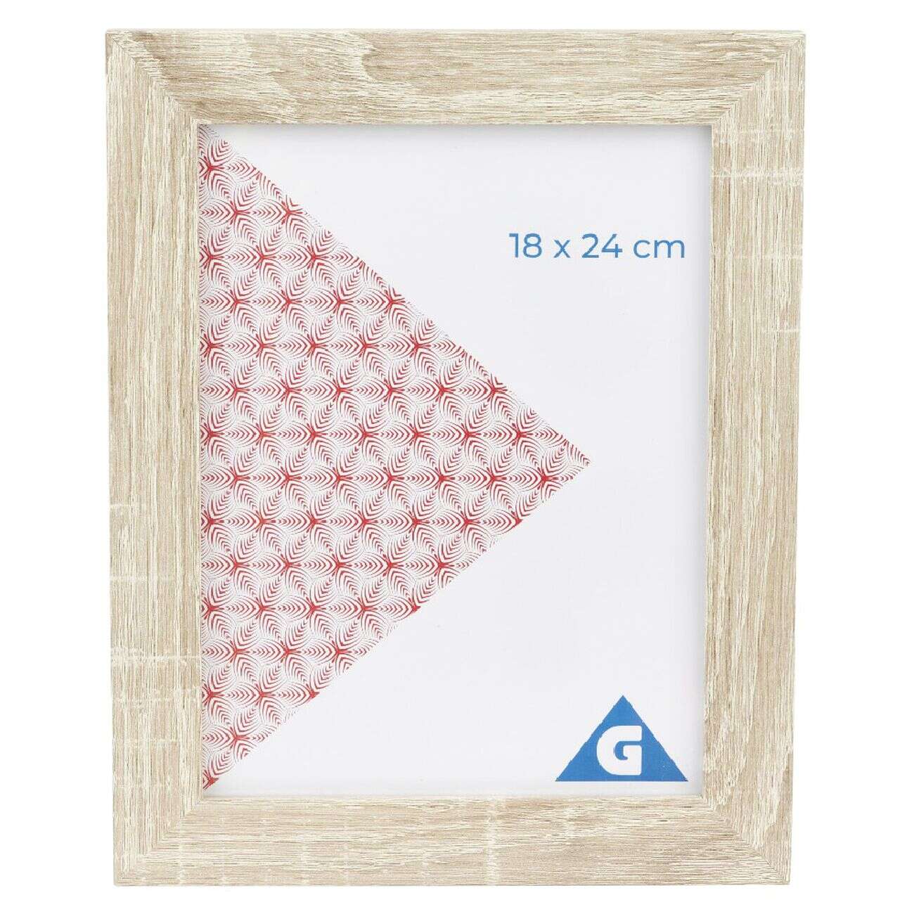 Cadre photo bois cérusé 23x29cm pour photo 18x24cm