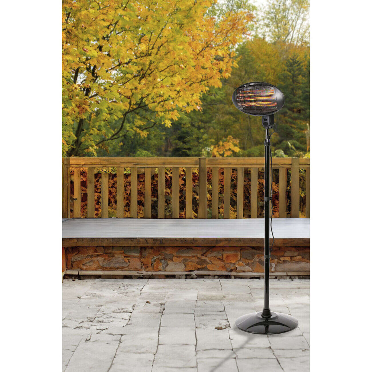 Chauffage extérieur sur pied ajustable 160-210cm Homday