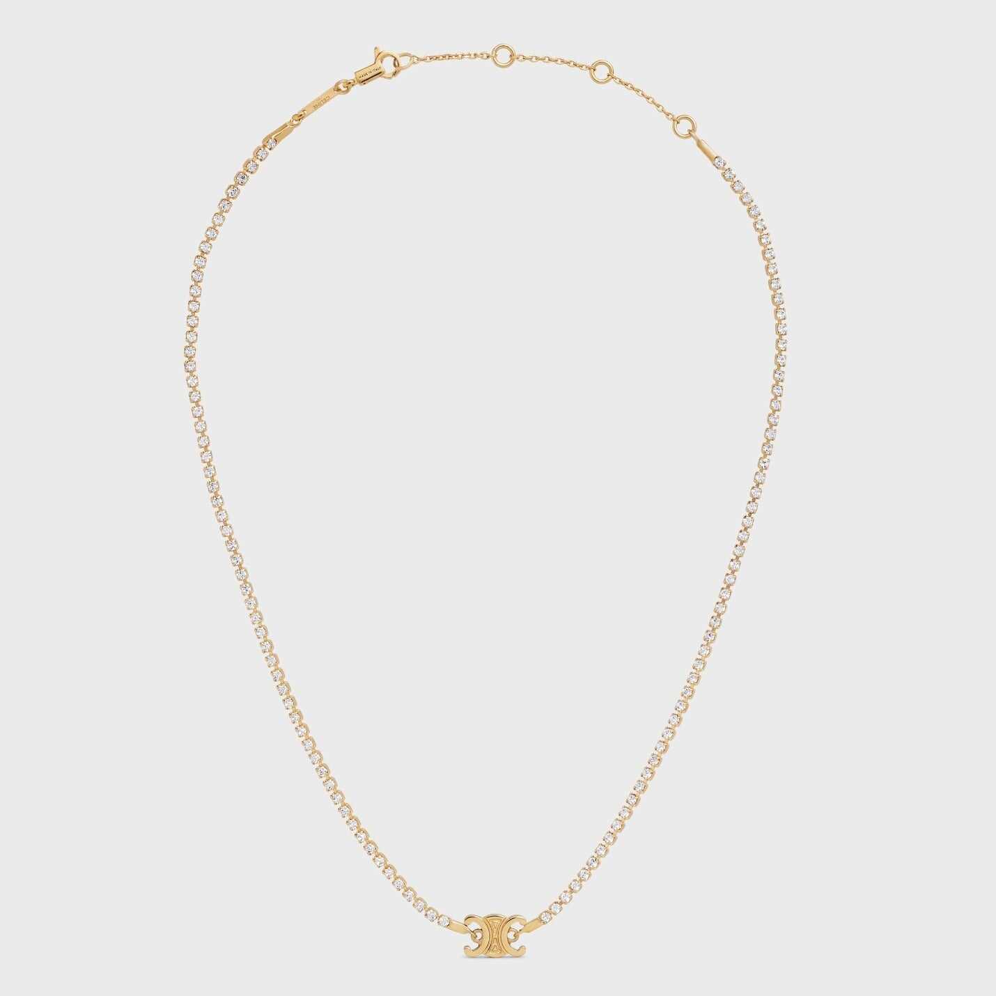 CELINE【セリーヌ】大人気◆トリオンフ スパークル ネックレス ゴールド