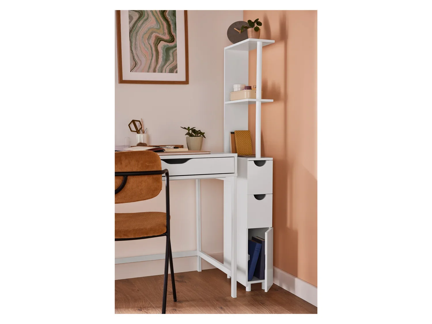LIVARNO home Meuble de rangement troit, 15,2 x 136,5 x 33 cm, blanc