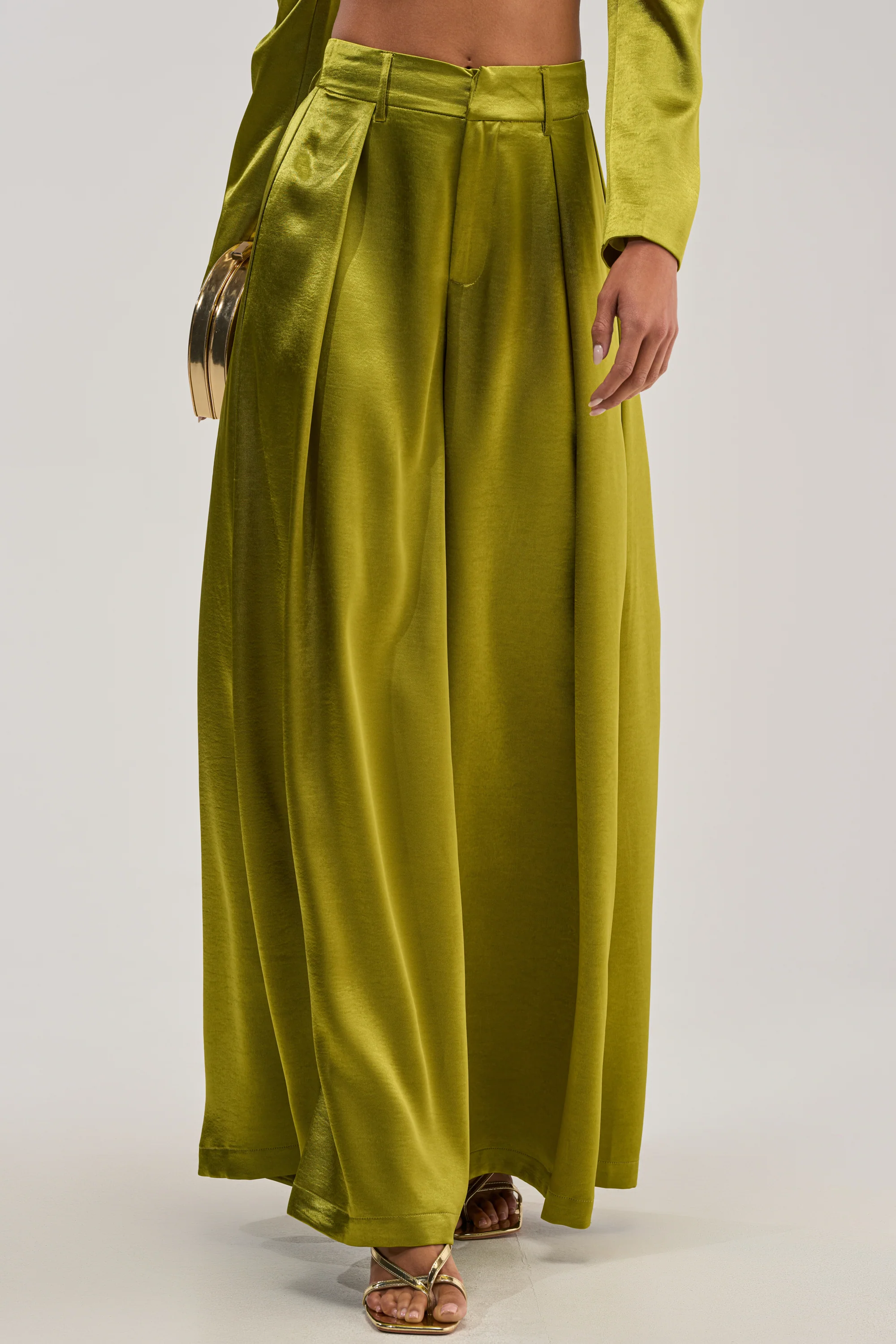 LUCKY ONE SATIN TROUSER - Akira Store