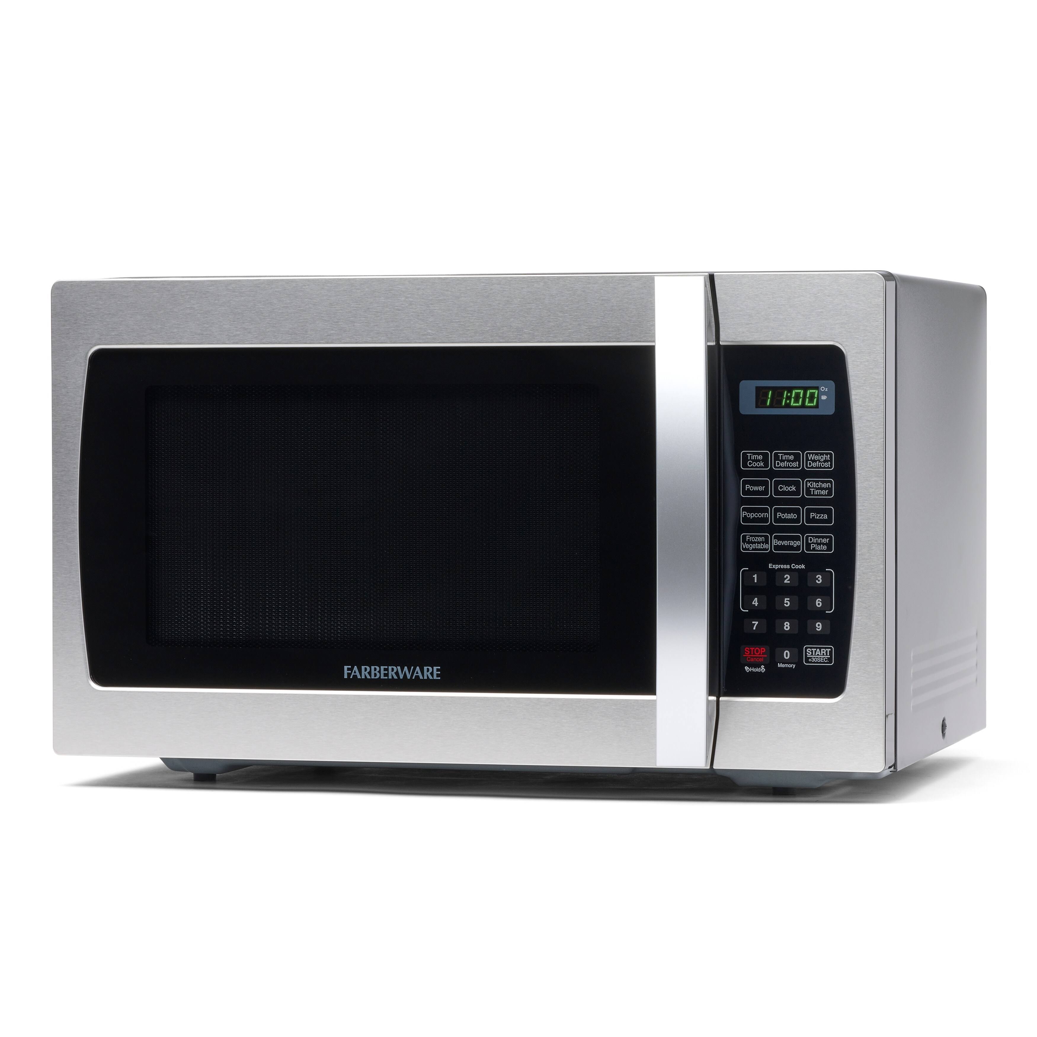 Farberware Professional 1000-Watt Microwave Oven - Stainless Steel 1.3 Cu ft