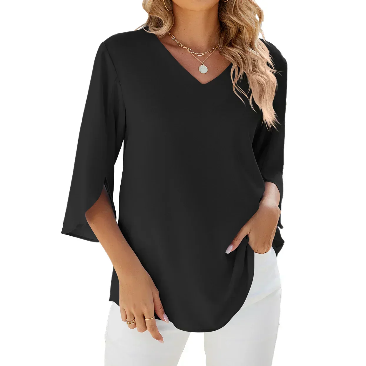 Mia - Blouse Décontractée Été