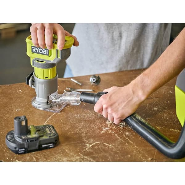 ONE+ 18V Cordless 2 Tool Combo Kit with Compact Fixed Base Router and 5 in Random Orbit Sander (Tools Only) Image 8