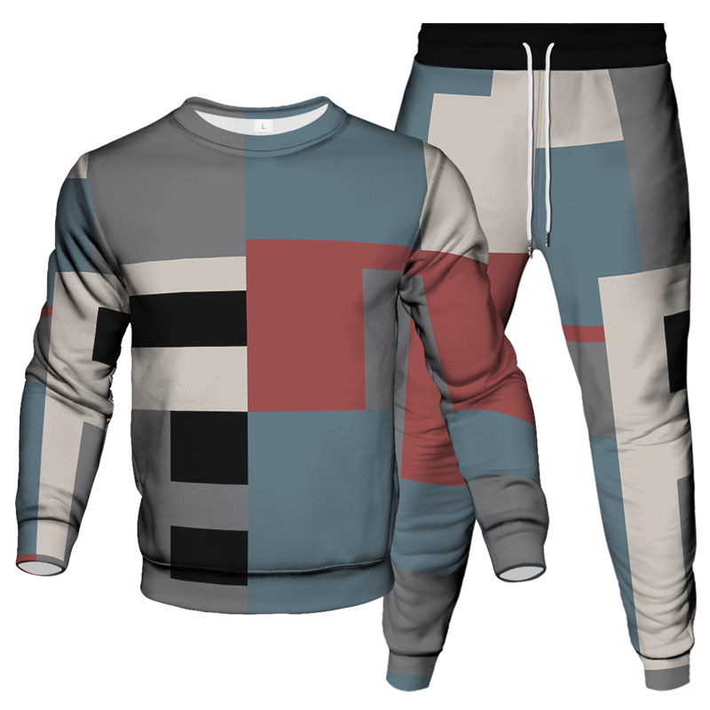 Costume imprimé décontracté pour homme 002