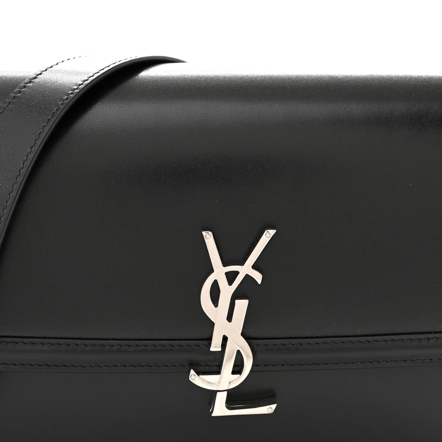 Box Calfskin Monogram Medium Solferino Satchel Black