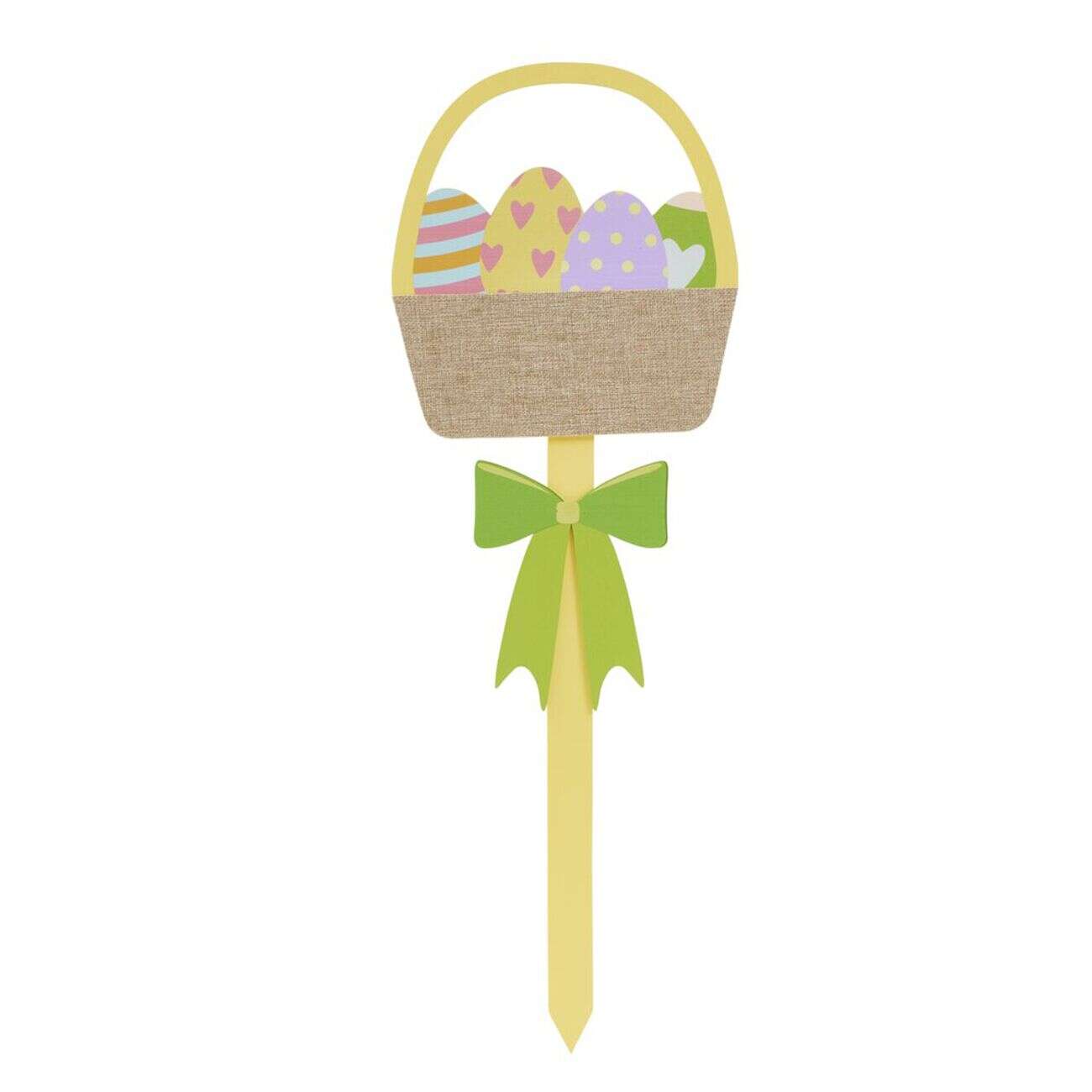 Décoration à planter pique motif printanier H71cm (3 modèles)