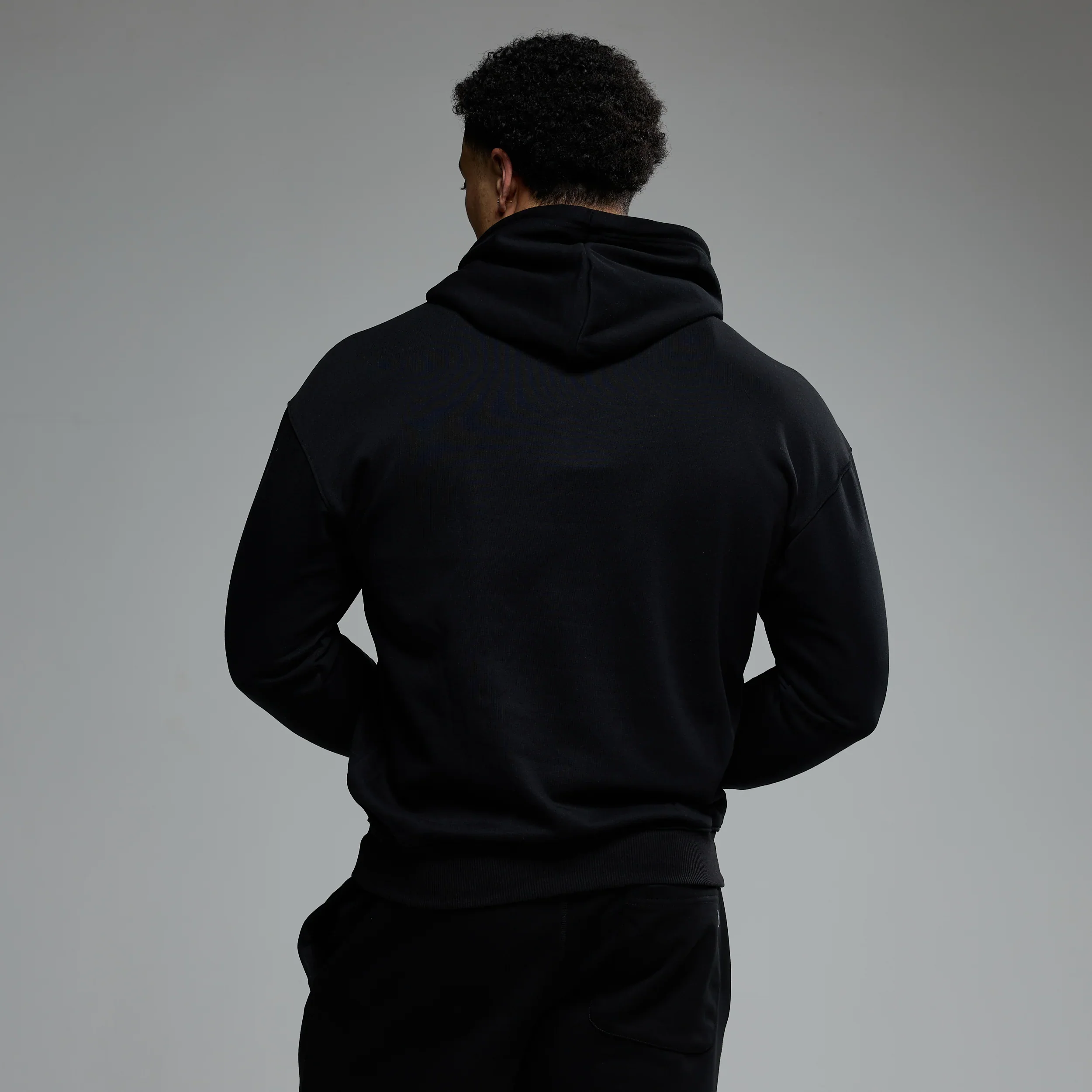 Vanquish Essential Black Oversized Pullover Hoodie