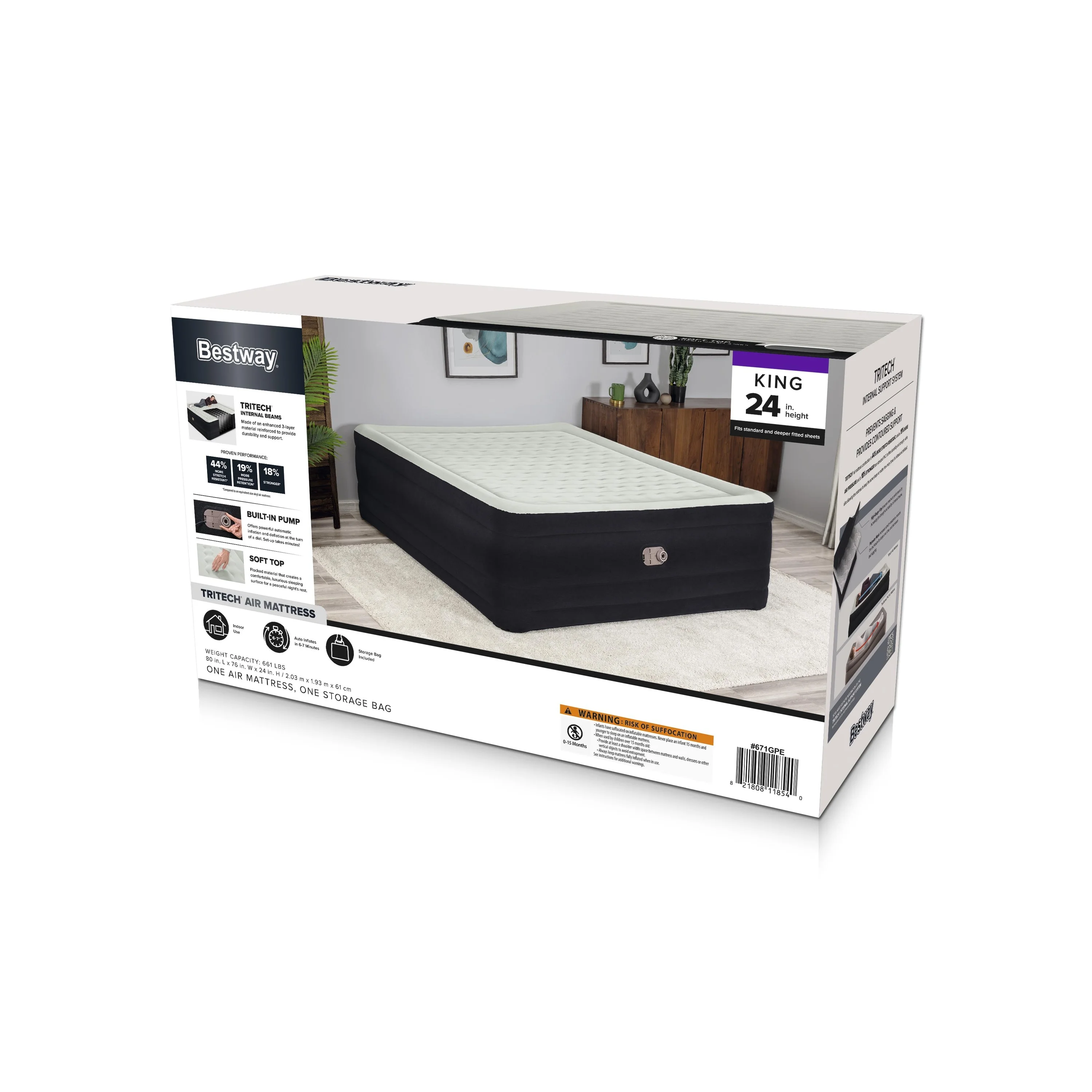 Bestway Tritech Air Mattress King 24