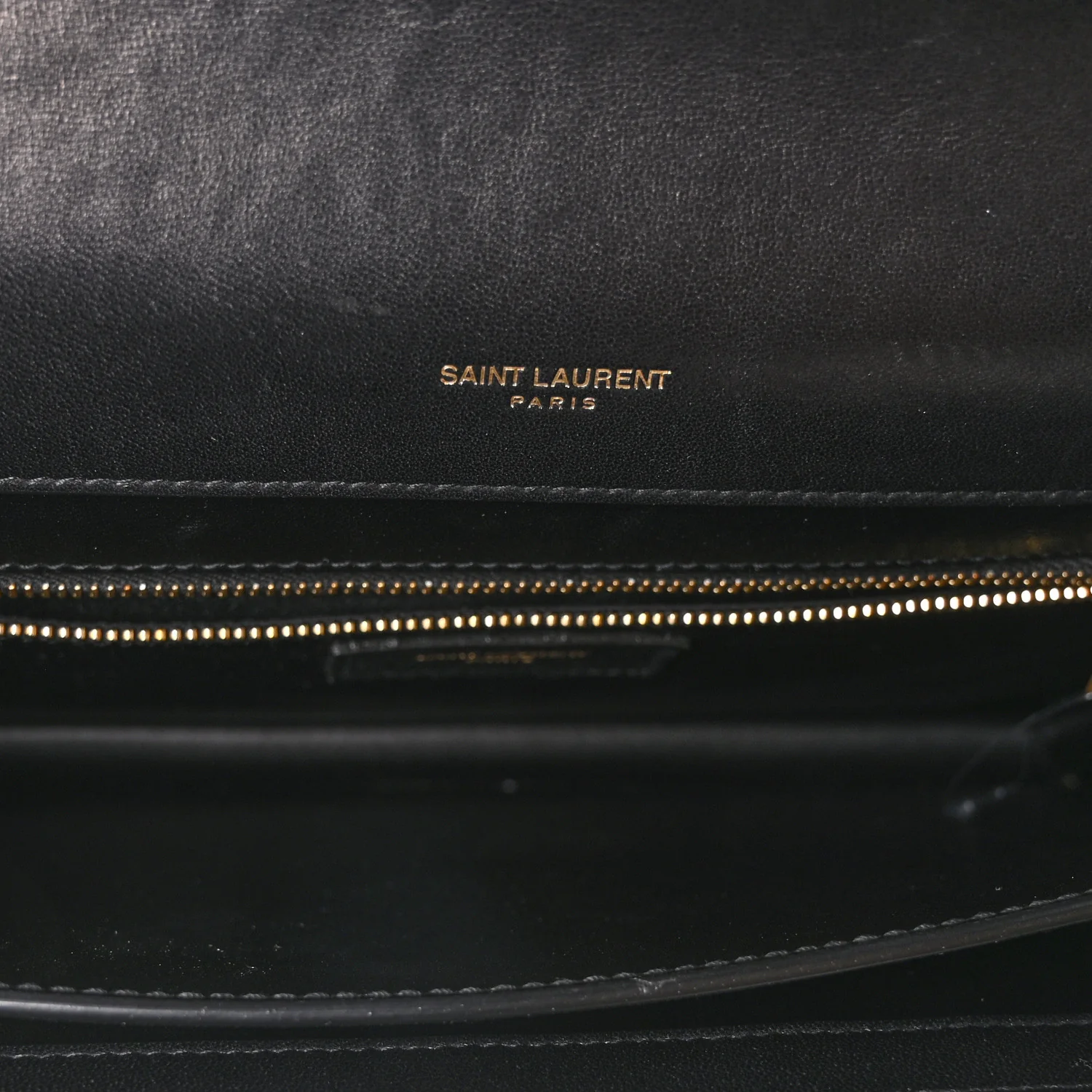 Calfskin Crocodile Embossed Gaby Satchel Black