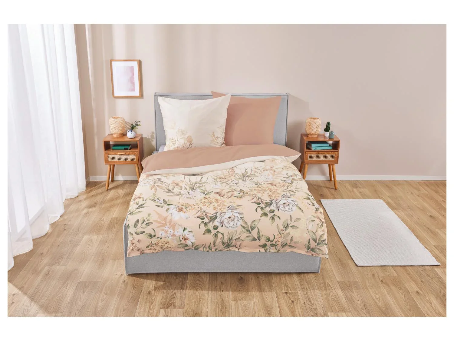 LIVARNO home Parure de lit en satin, 240 x 220 cm