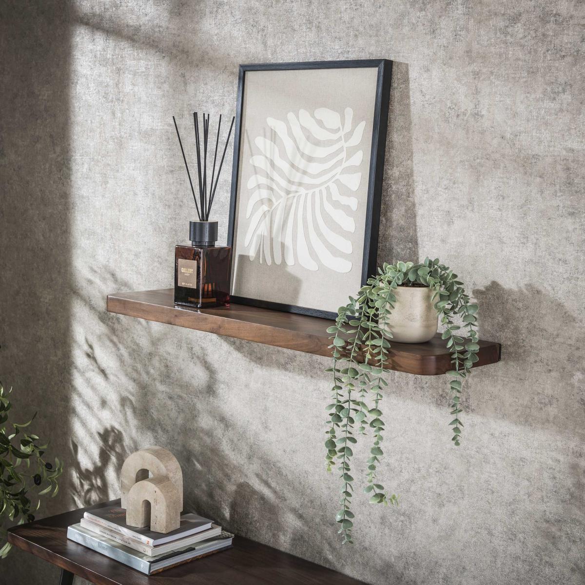 Fraaai - Marino wandplank - 90 cm - acaciahout - bruin
