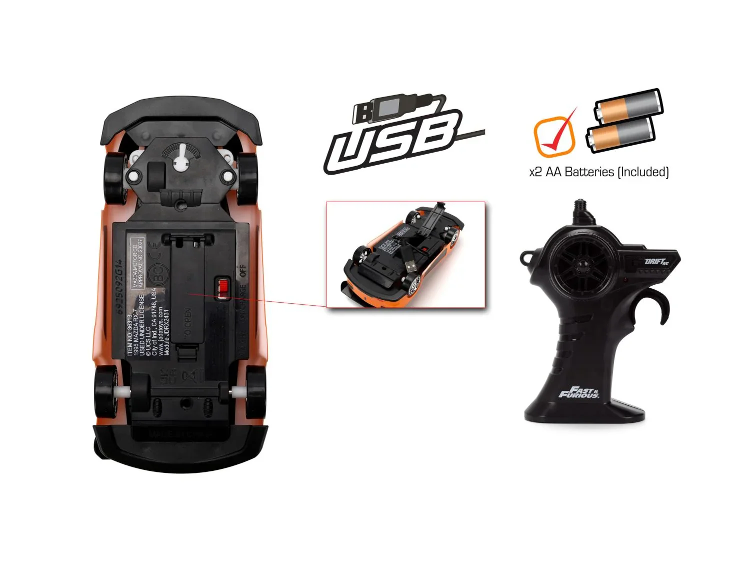 Jada Fast & Furious RC Drift Twin Pack
