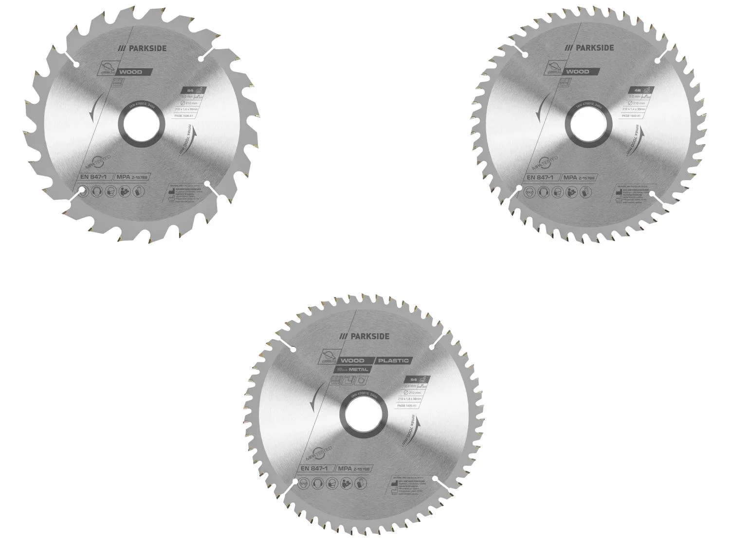 PARKSIDE Lame de scie circulaire PKSB 1500 A1
