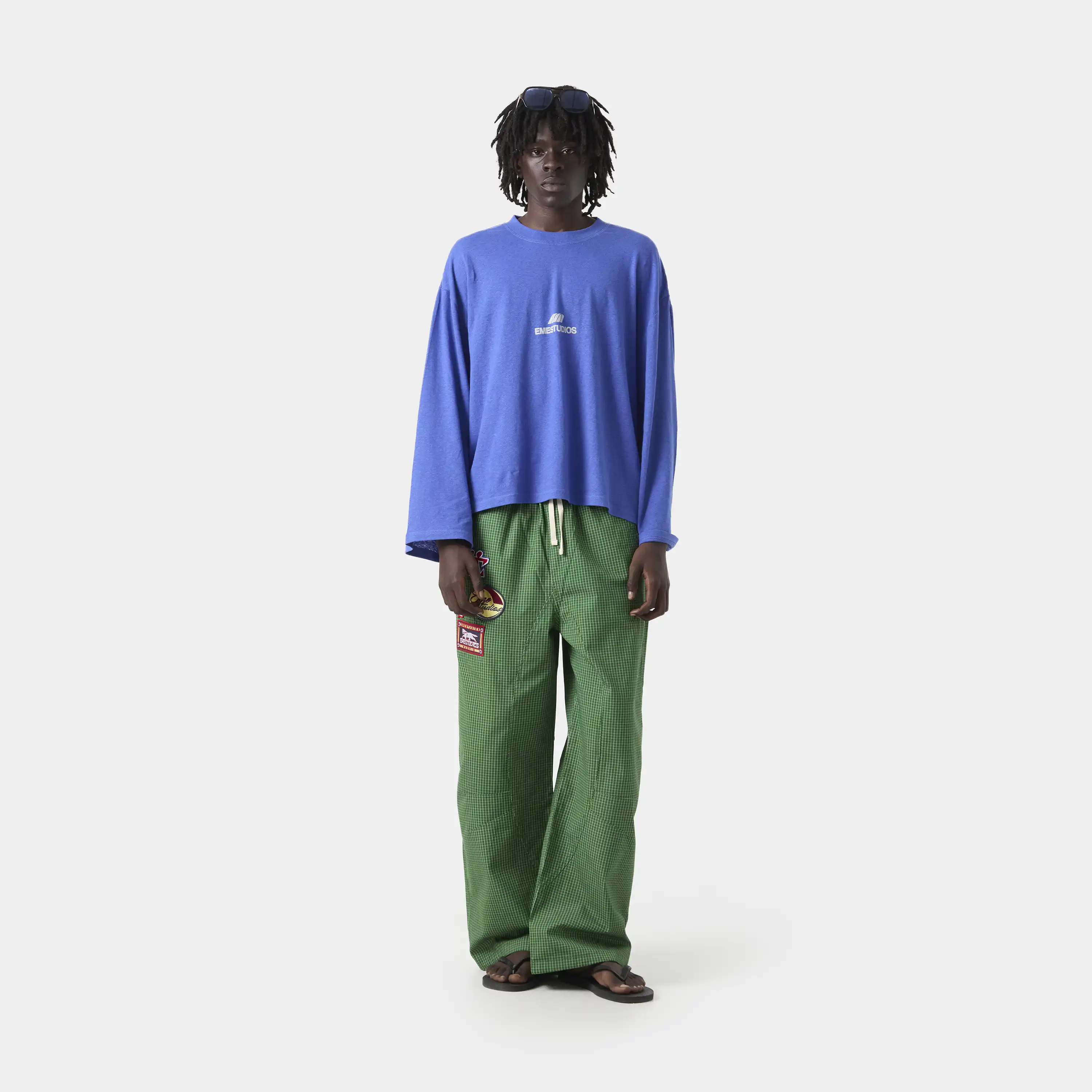 Patches Vichy Forest Cargo Pants