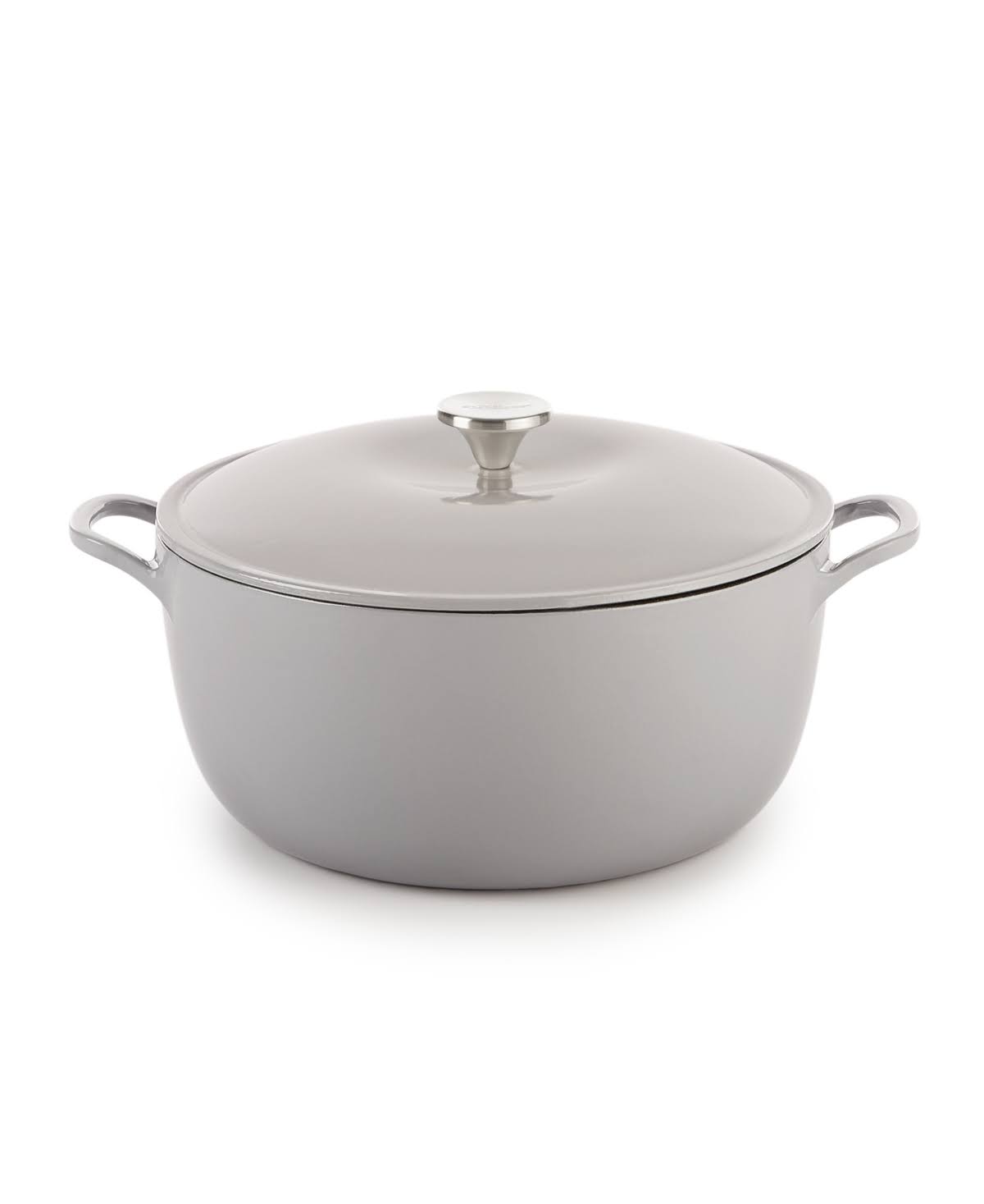 The Cellar Enameled Cast Iron 8-Qt. Round Dutch Oven, Created for Macy's - Grey