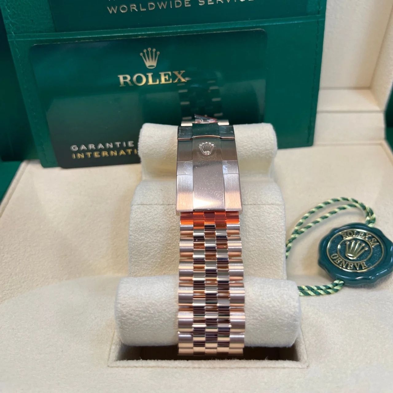 [Super Clone]RLX  Sky-Dweller 42mm Rose Gold Chocolate Dial Jubilee - 336935