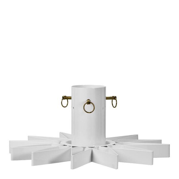 Star juletrefot i jern 47 cm hvit