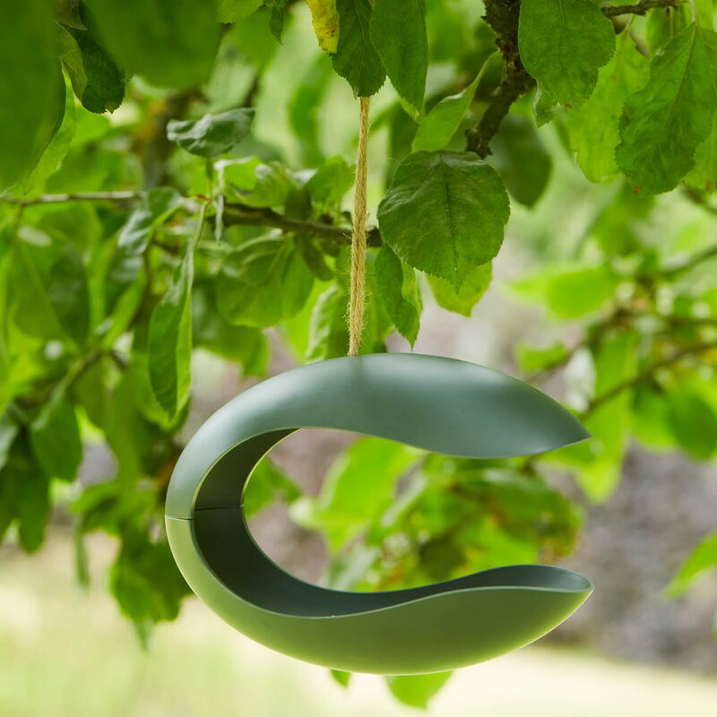 Fuglemater 25 cm smaragdgrønn