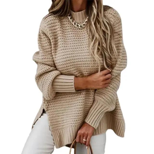 Sophie Paris | Pull en tricot à col haut et douillet