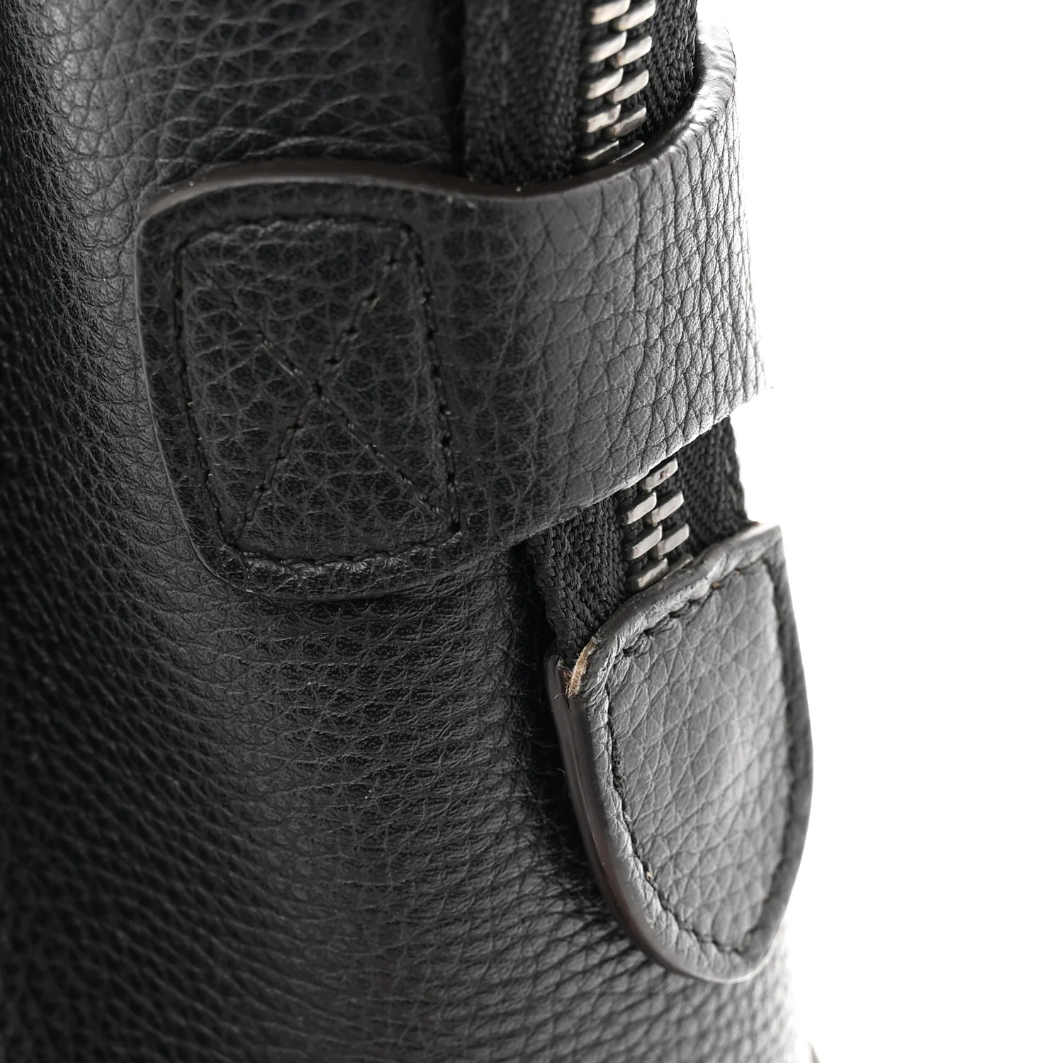 Drummed Calfskin Micro Luggage Black