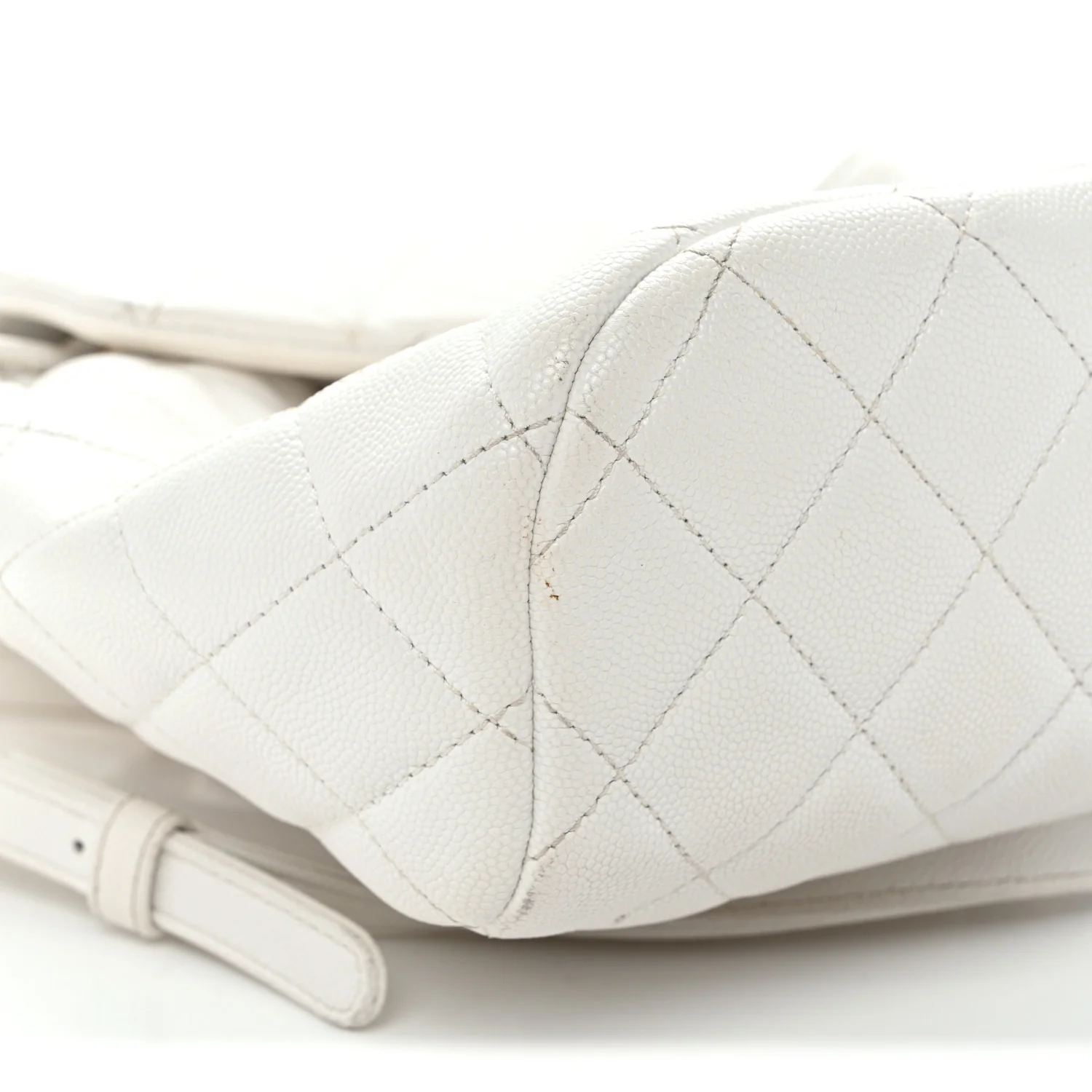 Caviar Quilted Mini Urban Spirit Backpack White