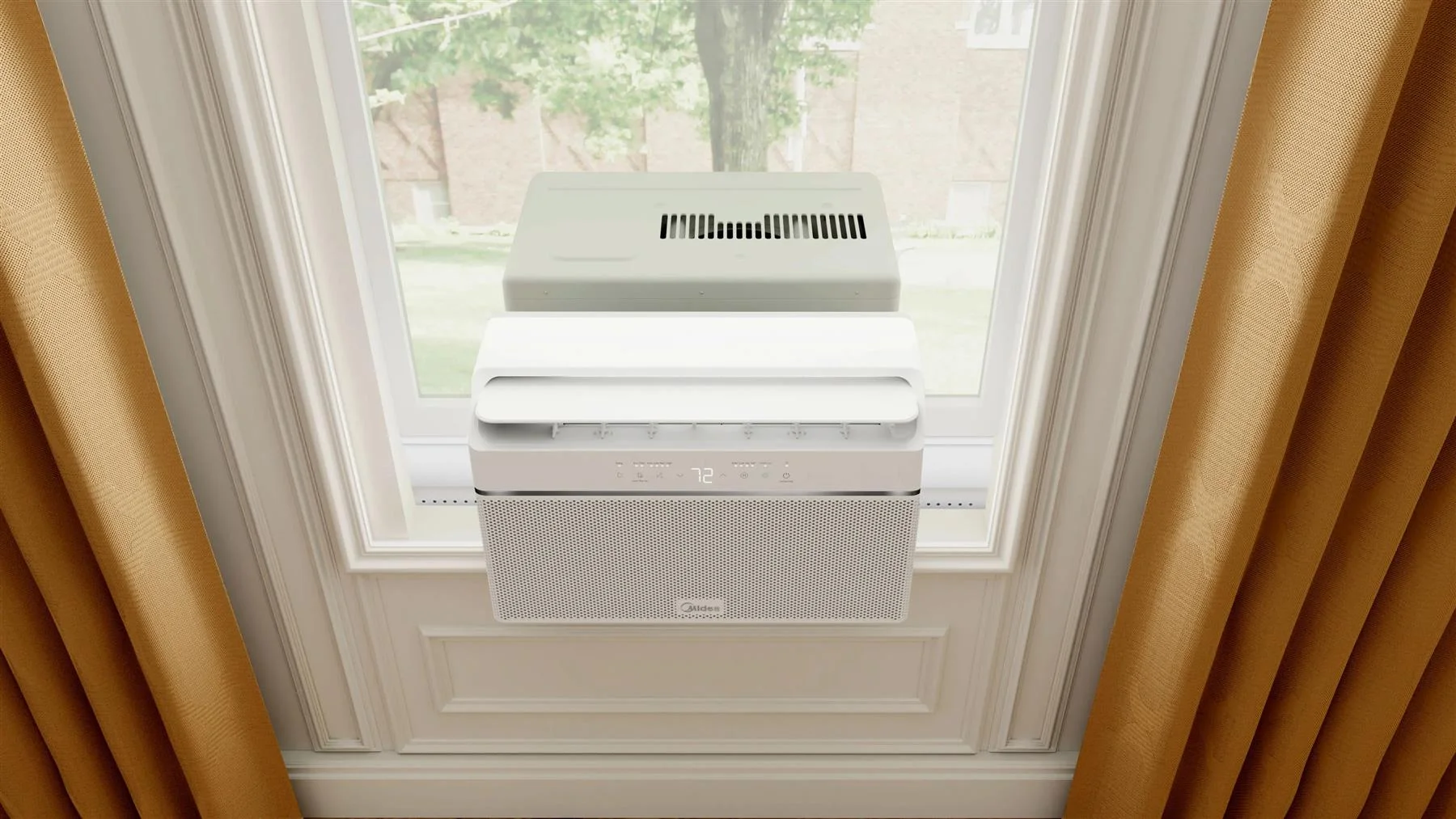 Restored MAW12U1QWT 12,000 BTU DOE U-Shaped Smart Window Air Conditioner 350 sq. ft White Color (Refurbished) - Image 8