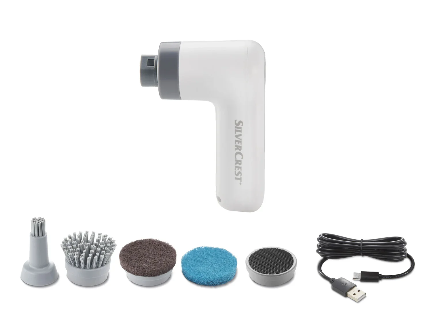 SILVERCREST Brosse de nettoyage lectrique SRB 4 A1, avec 4 embouts