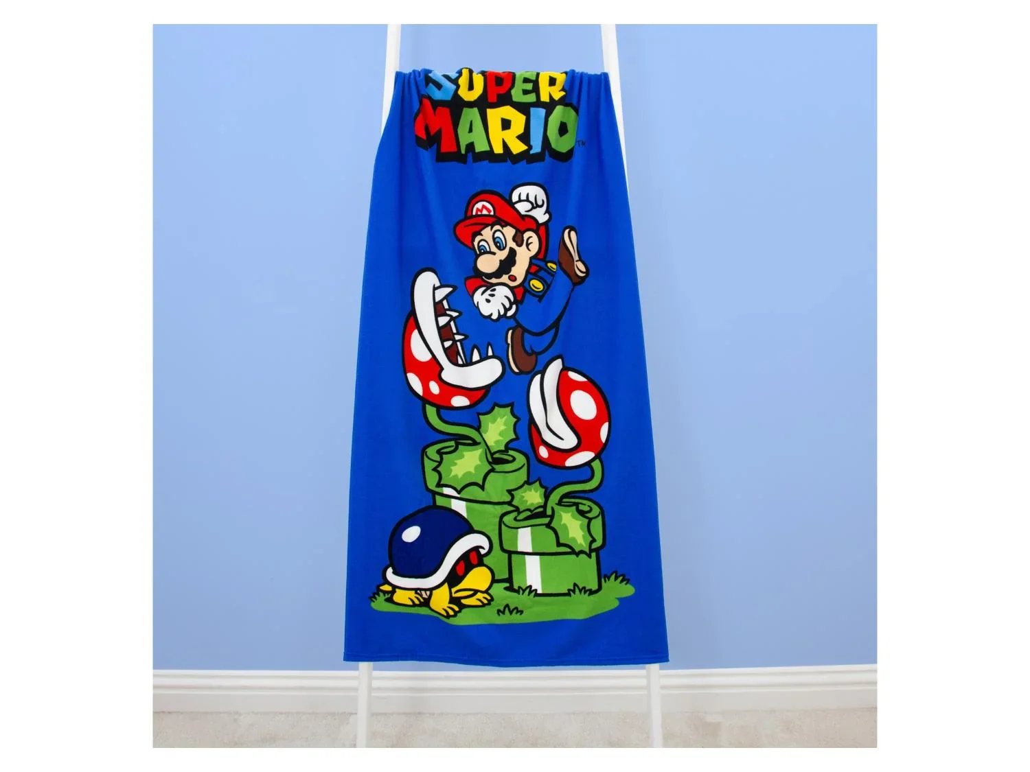 Serviette de plage enfant Super Mario ou Minecraft