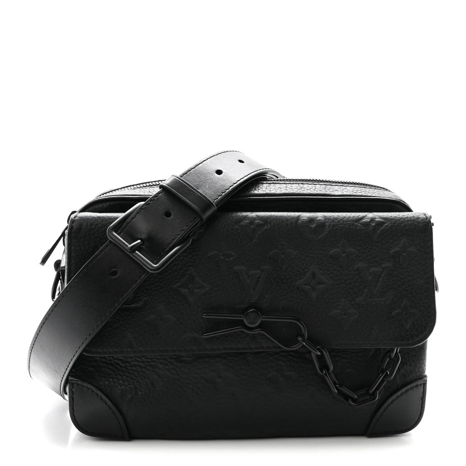 Taurillon Monogram Steamer Messenger Black